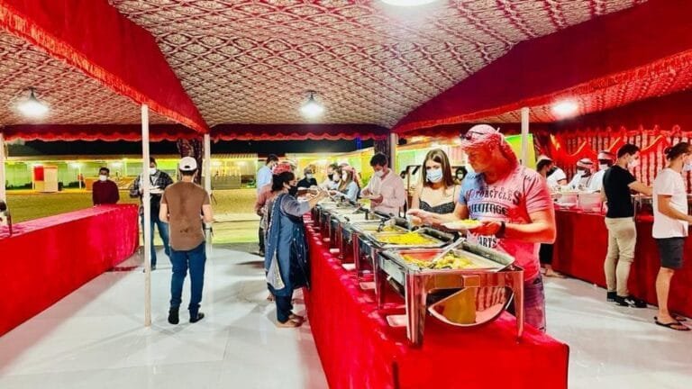 Desert safari Arabic coffee dates welcome