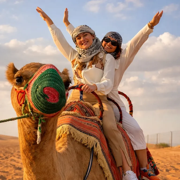 desert safari hot air balloon morning