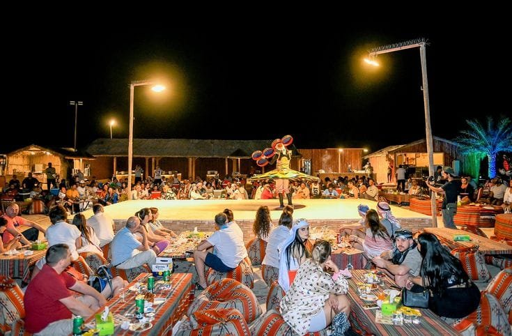 Tanoura dance show at the camp