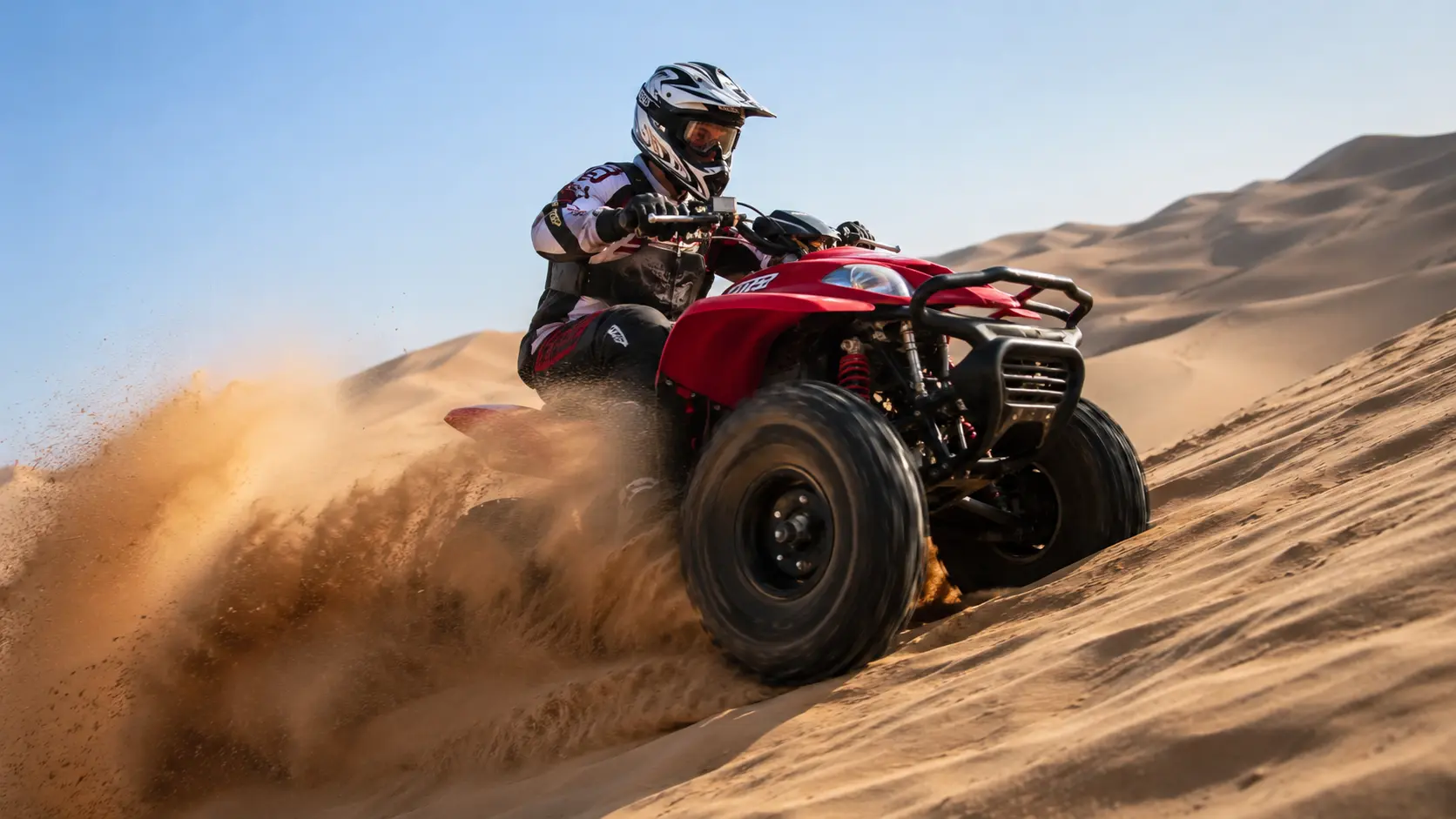 Quad biking Abu Dhabi desert safari add-on