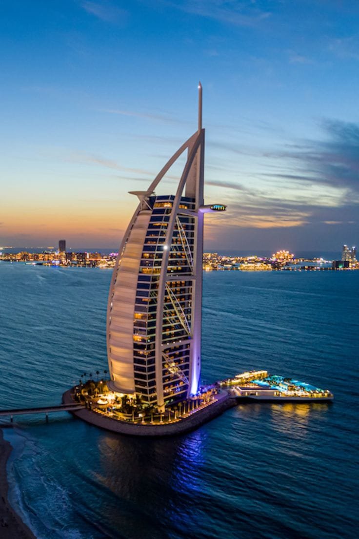 Burj Al Arab Hotel at Dusk – One Day in Dubai