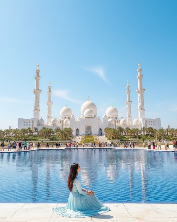 Sheikh Zayed Grand Mosque Reflection Pool — Abu Dhabi